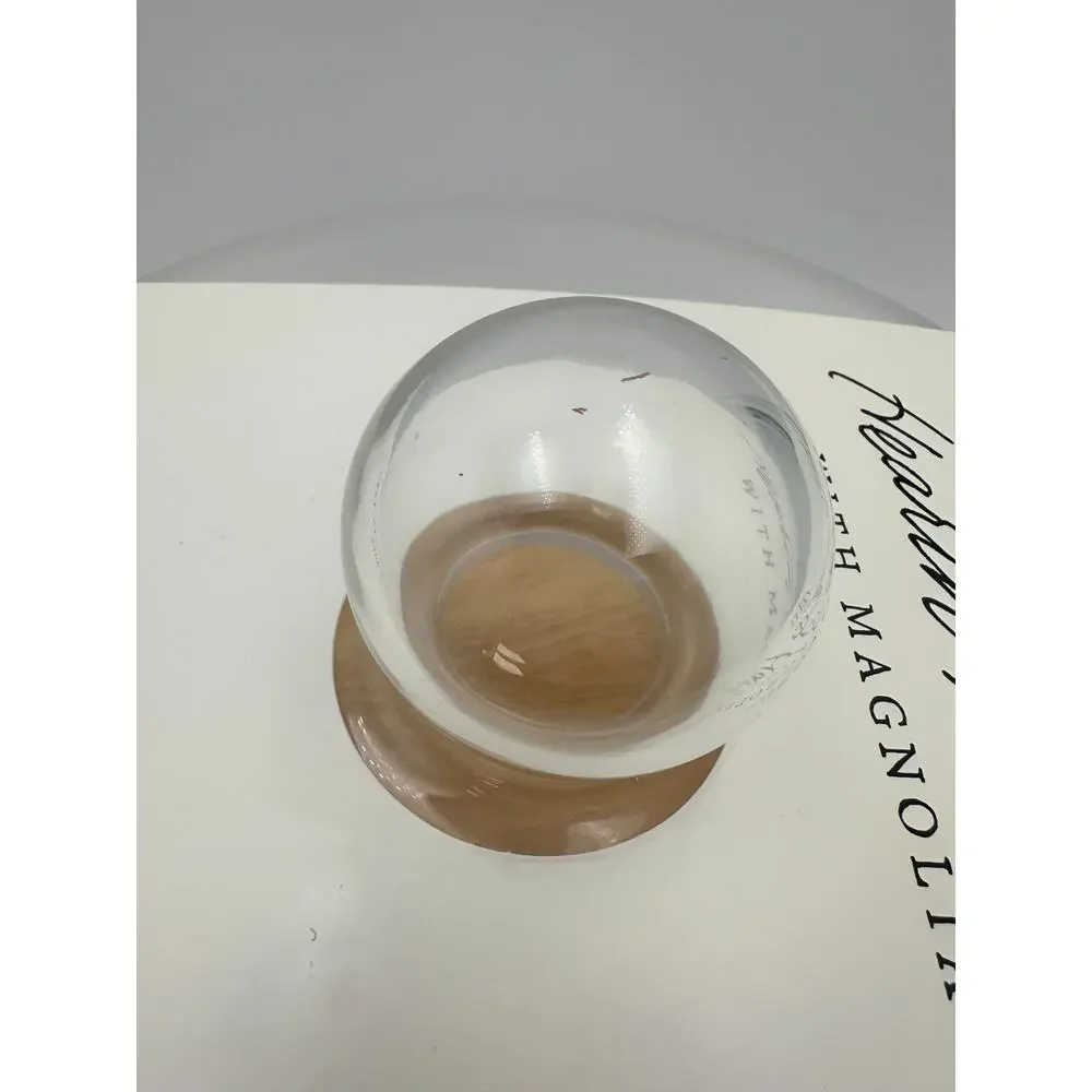 11.5" Wooden Cake Stand with Glass Cloche -‎ Hearth & Hand with Magnolia NEW - Picture 7 of 11